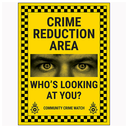 Neighbourhood Watch Safety Sign Reduce Crime Fast Home