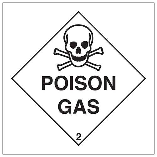 Poison Gas Diamond Safety Sign Essential For Workplaces