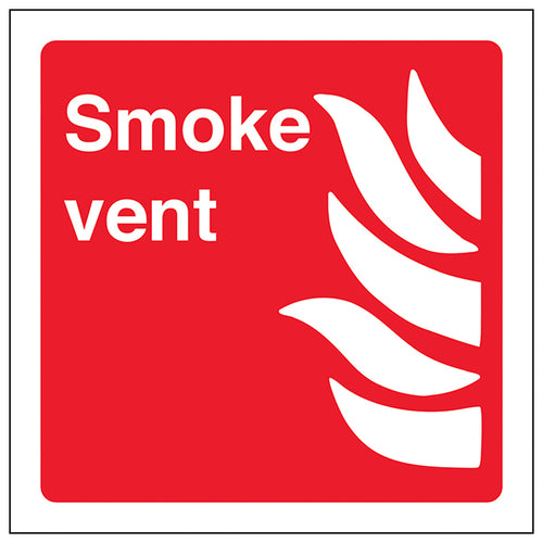 Smoke Vent Safety Sign For Buildings EN ISO 7010 Compliant