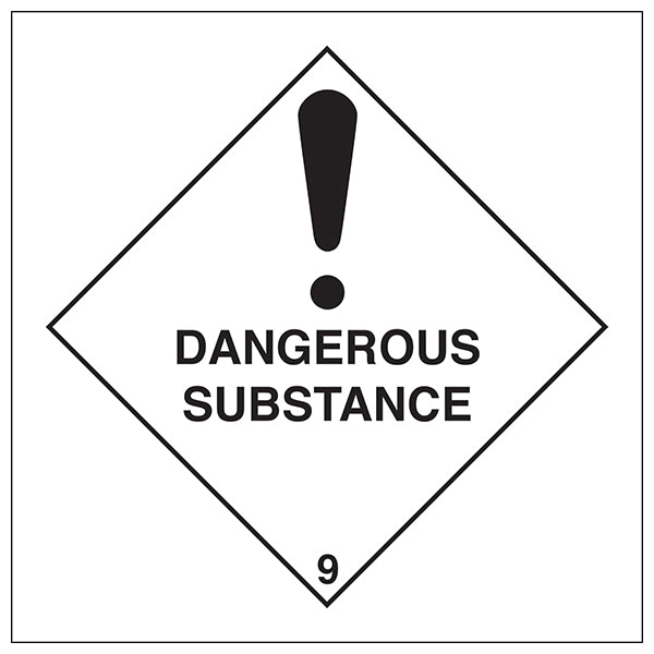 Dangerous Substance Safety Sign Durable Vinyl Workplace