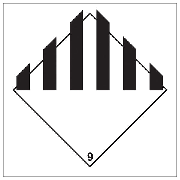 General Hazard Safety Sign Durable Vinyl Compliant Staff