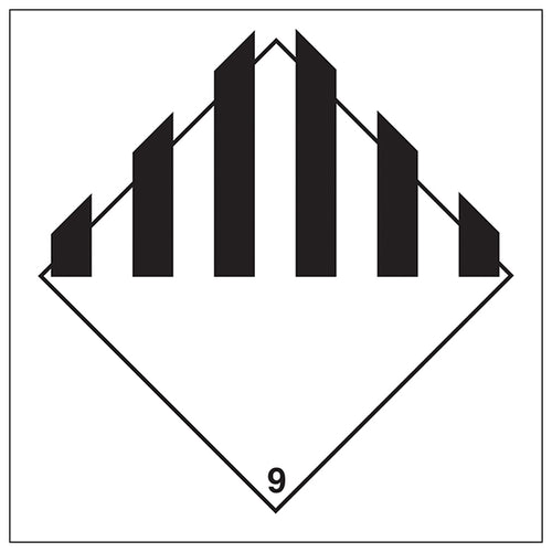 General Hazard Safety Sign Durable Vinyl Compliant Staff