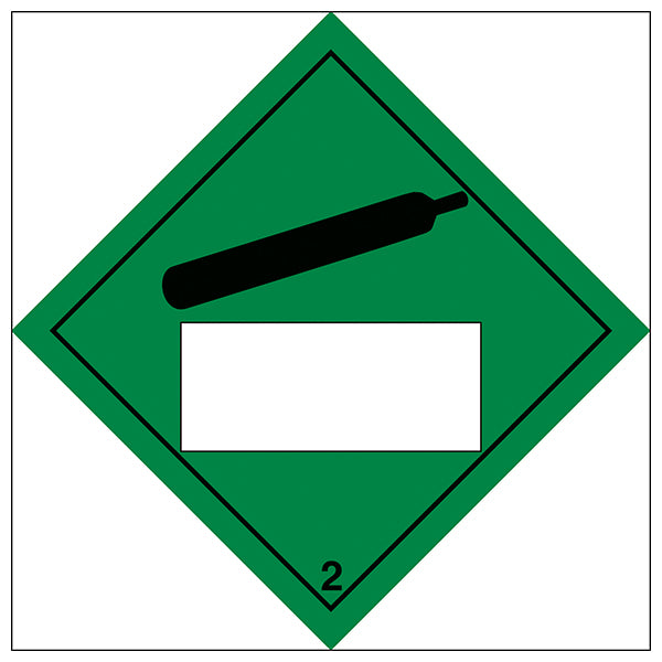 Compressed Gas Safety Sign Durable Vinyl Compliant Workplace
