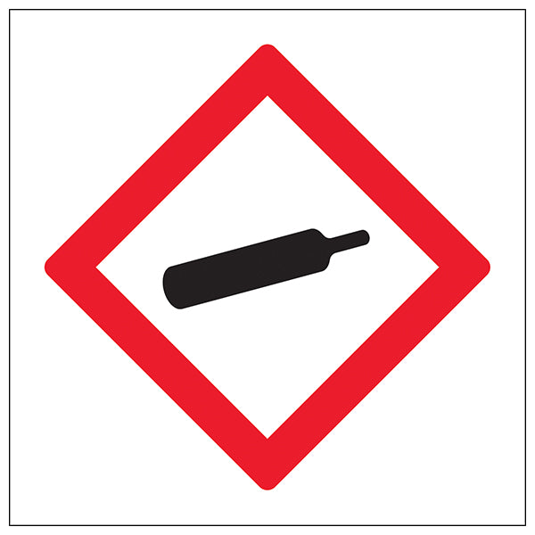 Gas Under Pressure Safety Sign Industrial Reflective