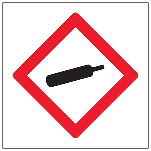 Gas Under Pressure Safety Sign Industrial Reflective